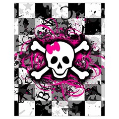 Splatter Girly Skull Drawstring Pouch (XL) from ArtsNow.com Front