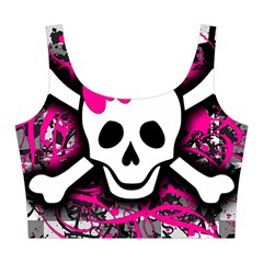 Splatter Girly Skull Midi Sleeveless Dress from ArtsNow.com Top Front