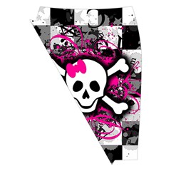 Splatter Girly Skull Midi Wrap Pencil Skirt from ArtsNow.com Front Left