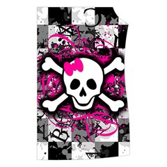 Splatter Girly Skull Women s Button Up Vest from ArtsNow.com Front Left