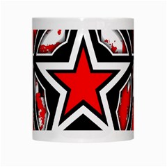 Star Checkerboard Splatter White Mug from ArtsNow.com Center