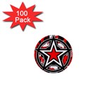 Star Checkerboard Splatter 1  Mini Button (100 pack) 