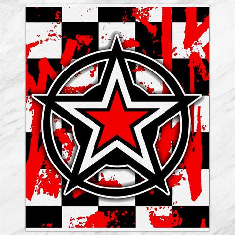 Star Checkerboard Splatter Canvas 16  x 20  from ArtsNow.com 15.75 x19.29  Canvas - 1