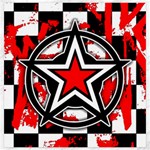 Star Checkerboard Splatter Canvas 20  x 20 