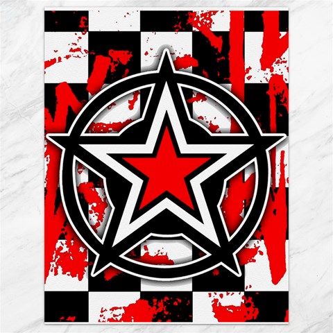 Star Checkerboard Splatter Canvas 18  x 24  from ArtsNow.com 17.8 x23.08  Canvas - 1