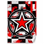 Star Checkerboard Splatter Canvas 20  x 30 