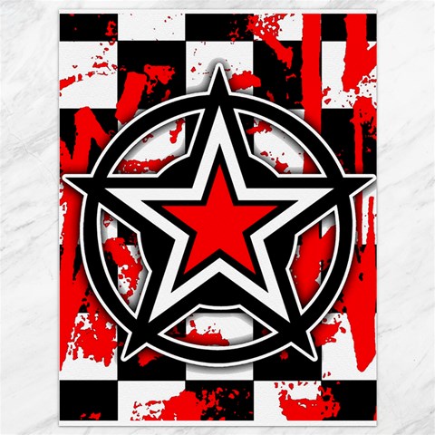 Star Checkerboard Splatter Canvas 36  x 48  from ArtsNow.com 35.26 x46.15  Canvas - 1