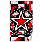 Star Checkerboard Splatter Canvas 40  x 72 