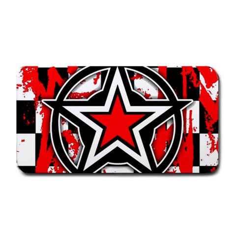 Star Checkerboard Splatter Medium Bar Mat from ArtsNow.com 16 x8.5  Bar Mat
