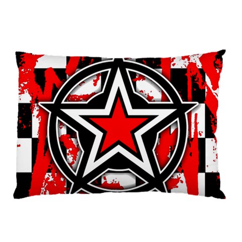 Star Checkerboard Splatter Pillow Case from ArtsNow.com 26.62 x18.9  Pillow Case
