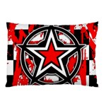 Star Checkerboard Splatter Pillow Case