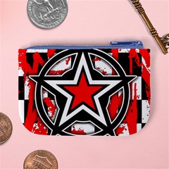Star Checkerboard Splatter Mini Coin Purse from ArtsNow.com Back