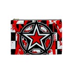 Star Checkerboard Splatter Cosmetic Bag (Medium)