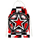 Star Checkerboard Splatter Full Print Apron