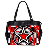 Star Checkerboard Splatter Oversize Office Handbag (2 Sides)