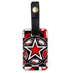 Star Checkerboard Splatter Luggage Tag (one side)