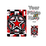 Star Checkerboard Splatter Playing Cards 54 Designs (Mini)