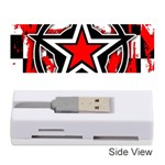 Star Checkerboard Splatter Memory Card Reader (Stick)