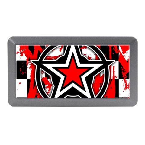 Star Checkerboard Splatter Memory Card Reader (Mini) from ArtsNow.com Front