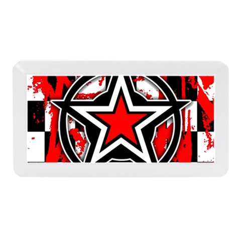 Star Checkerboard Splatter Memory Card Reader (Mini) from ArtsNow.com Front