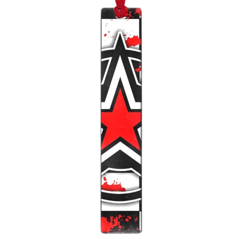 Star Checkerboard Splatter Large Book Mark from ArtsNow.com Front