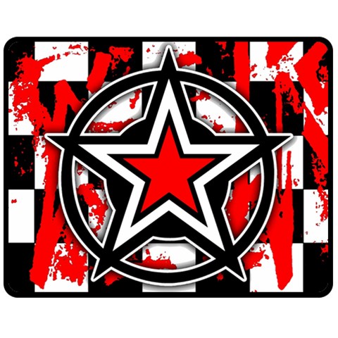 Star Checkerboard Splatter Double Sided Fleece Blanket (Medium) from ArtsNow.com 58.8 x47.4  Blanket Front