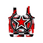 Star Checkerboard Splatter Full Print Recycle Bag (S)