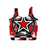 Star Checkerboard Splatter Full Print Recycle Bag (S)