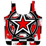 Star Checkerboard Splatter Full Print Recycle Bag (XL)