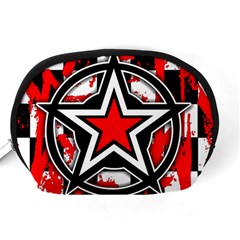 Star Checkerboard Splatter Accessory Pouch (Medium) from ArtsNow.com Back