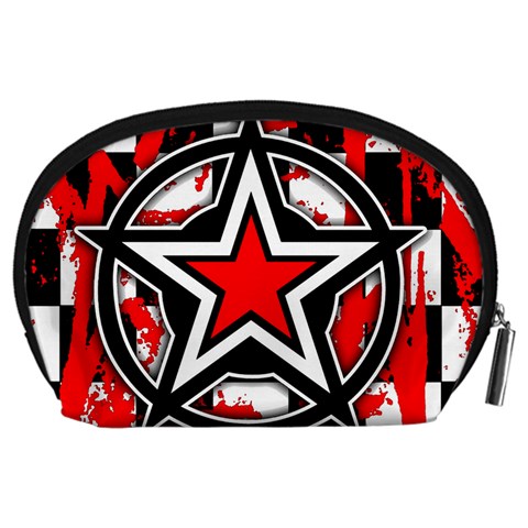 Star Checkerboard Splatter Accessory Pouch (Large) from ArtsNow.com Back