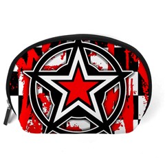 Star Checkerboard Splatter Accessory Pouch (Large) from ArtsNow.com Back