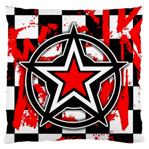 Star Checkerboard Splatter Standard Flano Cushion Case (One Side) from ArtsNow.com Front
