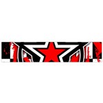 Star Checkerboard Splatter Small Flano Scarf