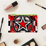 Star Checkerboard Splatter Cosmetic Bag (XS)