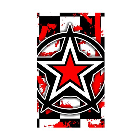 Star Checkerboard Splatter Duvet Cover Double Side (Single Size) from ArtsNow.com Back