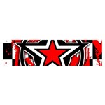 Star Checkerboard Splatter Satin Scarf (Oblong)