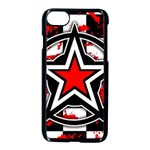 Star Checkerboard Splatter iPhone 8 Seamless Case (Black)