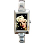 Marilyn Monroe Rectangular Italian Charm Watch