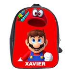 Super Mario Odyssey 100% Genuine Leather Backpack School Bag (XL) Clone