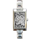 Robot Love Rectangle Italian Charm Watch
