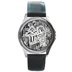 Robot Love Round Metal Watch