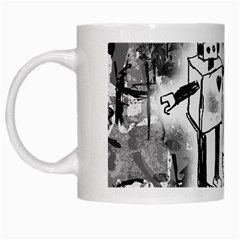 Robot Love White Mug from ArtsNow.com Left