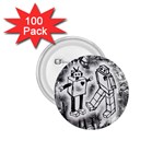 Robot Love 1.75  Button (100 pack) 