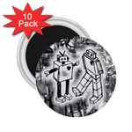 Robot Love 2.25  Magnet (10 pack)