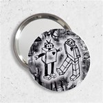 Robot Love 2.25  Handbag Mirror