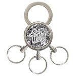 Robot Love 3-Ring Key Chain