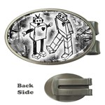 Robot Love Money Clip (Oval)