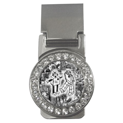 Robot Love Money Clip (CZ) from ArtsNow.com Front