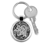 Robot Love Key Chain (Round)